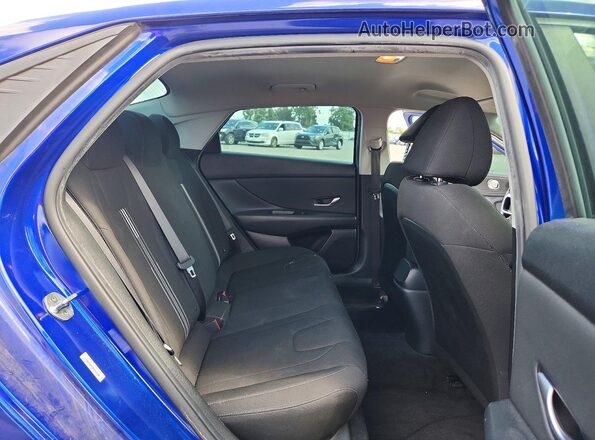 KMHLS4AGXMU211159 2021 HYUNDAI ELANTRA Blue Vista de los asientos traseros