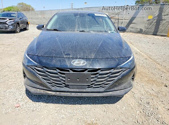 KMHLS4AGXPU464969 2023 HYUNDAI ELANTRA Black Widok z przodu