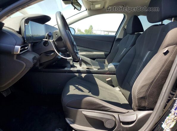 KMHLS4AGXPU464969 2023 HYUNDAI ELANTRA Black Widok wnętrza z przodu