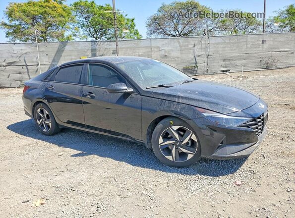 KMHLS4AGXPU464969 2023 HYUNDAI ELANTRA Black Przód prawy