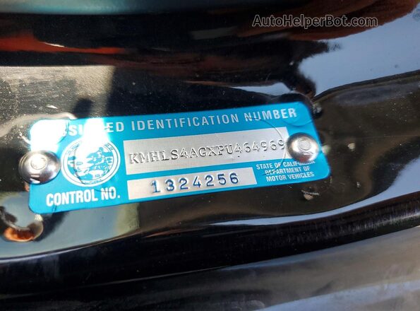 KMHLS4AGXPU464969 2023 HYUNDAI ELANTRA Black Widok komory silnika