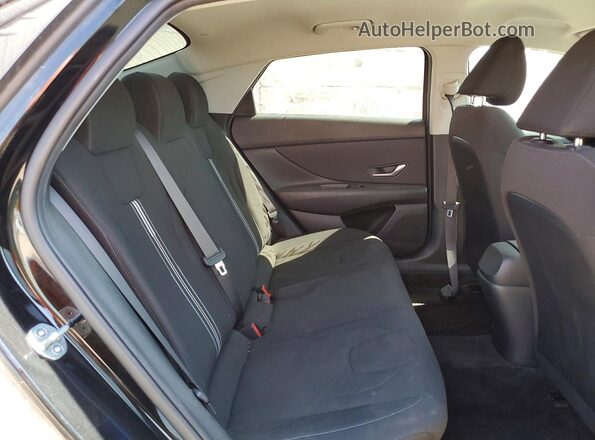 KMHLS4AGXPU464969 2023 HYUNDAI ELANTRA Black Widok tylnych siedzeń