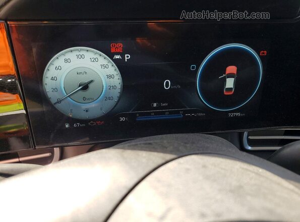 KMHLS4AGXPU464969 2023 HYUNDAI ELANTRA Black Widok zestawu wskaźników