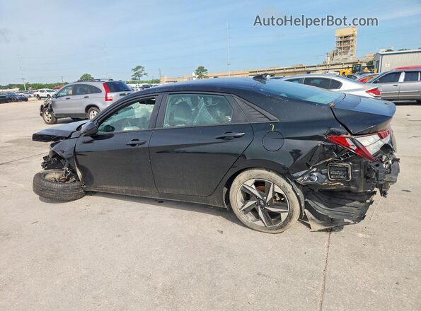 KMHLS4AGXPU515659 2023 HYUNDAI ELANTRA Black Задня ліва чверть