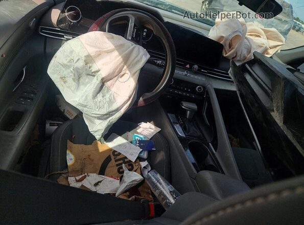 KMHLS4AGXPU515659 2023 HYUNDAI ELANTRA Black Вид панелі приладів