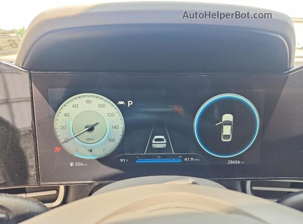 KMHLS4AGXPU568765 2023 HYUNDAI ELANTRA Gray ხელსაწყოთა პანელის ხედი