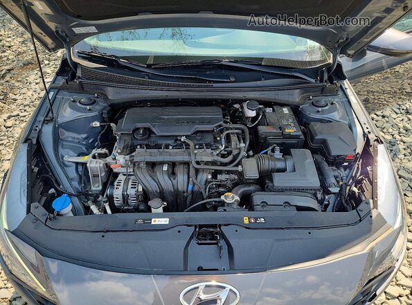 KMHLS4AGXPU568765 2023 HYUNDAI ELANTRA Gray უკანა სალონის ხედი