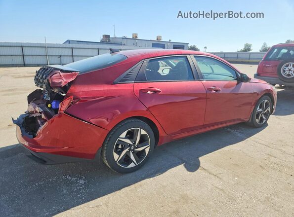 KMHLS4AGXPU577952 2023 HYUNDAI ELANTRA Red Հետևի աջ