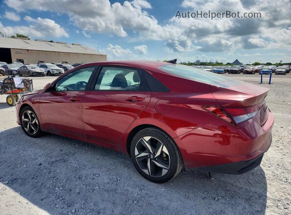 KMHLS4AGXPU617365 2023 HYUNDAI ELANTRA Red უკანა მარცხენა