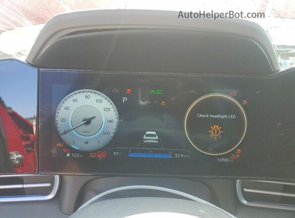 KMHLS4DG0RU837032 2024 HYUNDAI ELANTRA Red Instrument cluster view