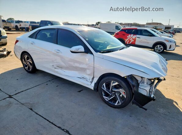 KMHLS4DG0SU015305 2025 HYUNDAI ELANTRA Белый Передняя правая четверть