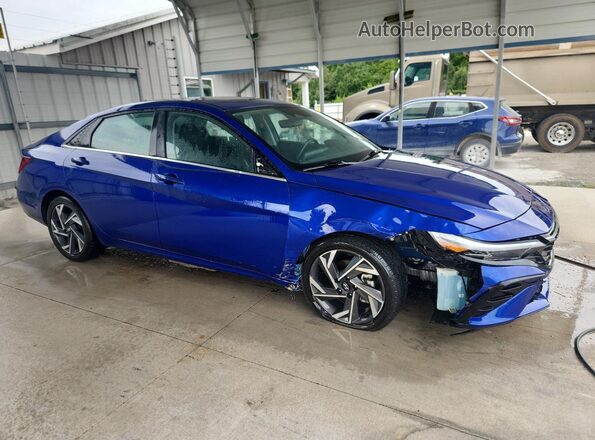 KMHLS4DG0SU920434 2025 HYUNDAI ELANTRA Blue Вид наклейки з VIN-кодом