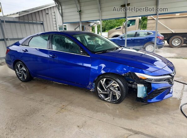 KMHLS4DG0SU920434 2025 HYUNDAI ELANTRA Blue Передня права чверть