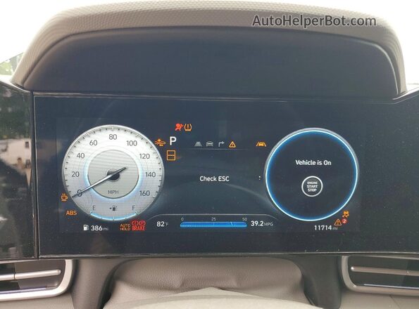 KMHLS4DG0SU937413 2025 HYUNDAI ELANTRA Gray Instrument cluster view