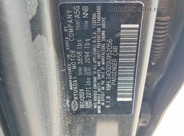 KMHLS4DG0SU952056 2025 HYUNDAI ELANTRA Gray Vista del compartimento del motor