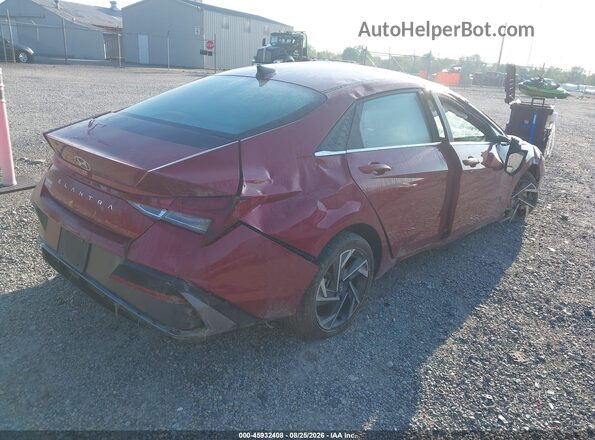 KMHLS4DG1RU772515 2024 HYUNDAI ELANTRA Красный Задняя правая четверть