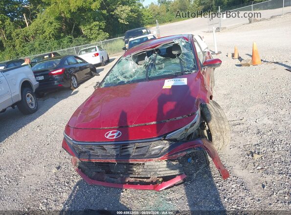 KMHLS4DG1RU772515 2024 HYUNDAI ELANTRA Красный Вид задней части салона