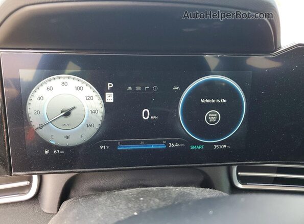 KMHLS4DG1RU805254 2024 HYUNDAI ELANTRA Gray ხელსაწყოთა პანელის ხედი