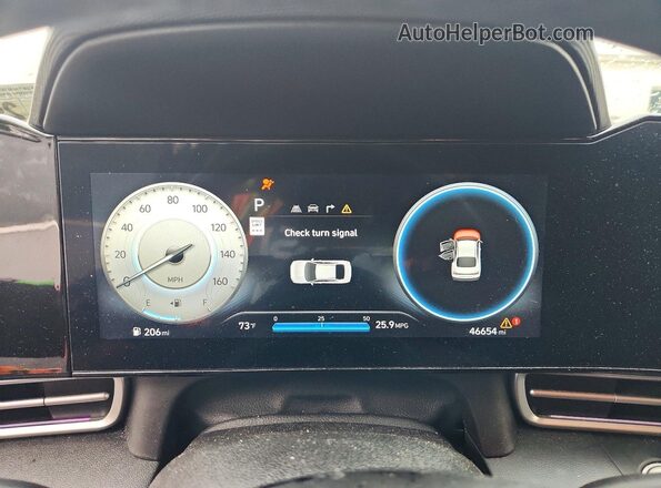 KMHLS4DG1RU830283 2024 HYUNDAI ELANTRA Silver Widok zestawu wskaźników