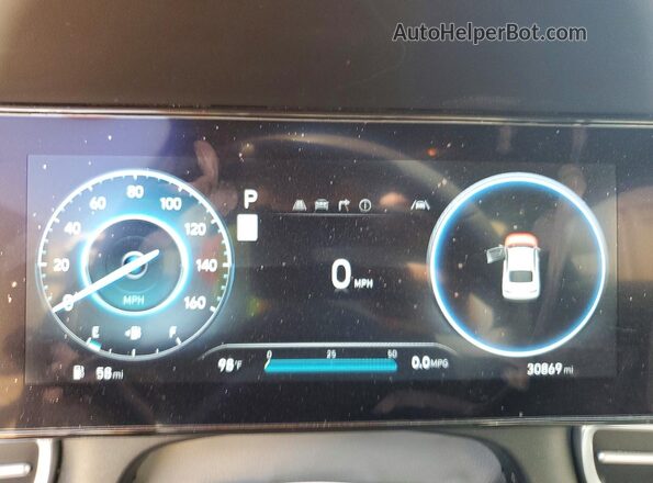 KMHLS4DG1SU007181 2025 HYUNDAI ELANTRA Gray Vista del cuadro de instrumentos