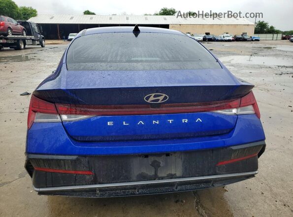 KMHLS4DG2RU668406 2024 HYUNDAI ELANTRA Blue Rear view