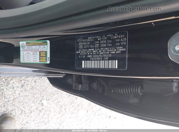 KMHLS4DG2RU784379 2024 HYUNDAI ELANTRA Black Widok komory silnika