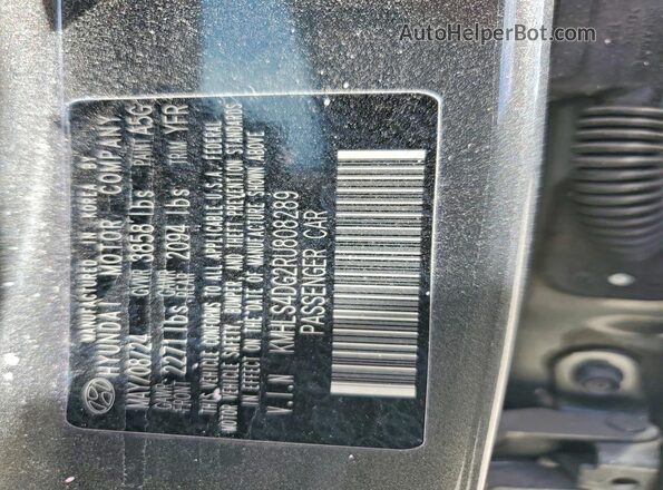 KMHLS4DG2RU808289 2024 HYUNDAI ELANTRA Gray VIN კოდის სტიკერის ხედი