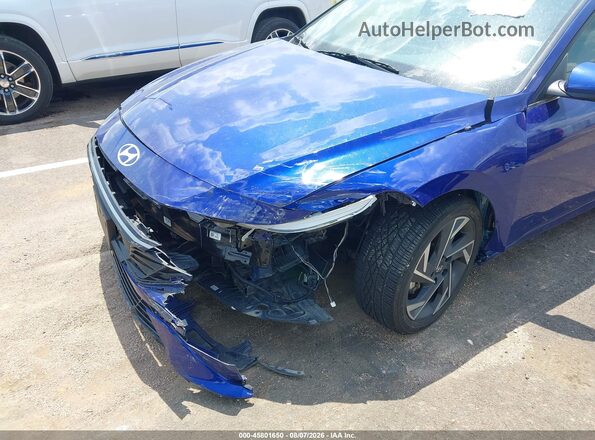 KMHLS4DG2SU022241 2025 HYUNDAI ELANTRA Blue Front view