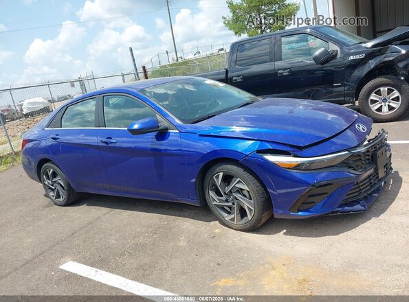 KMHLS4DG2SU022241 2025 HYUNDAI ELANTRA Blue 360 interior view