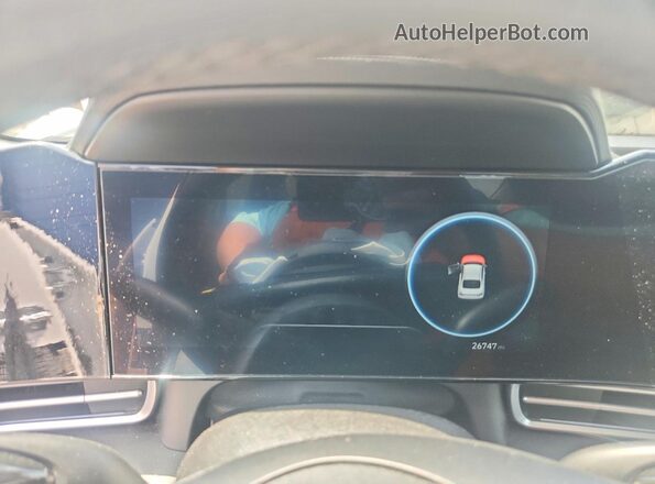 KMHLS4DG2SU022742 2025 HYUNDAI ELANTRA White Vista del cuadro de instrumentos