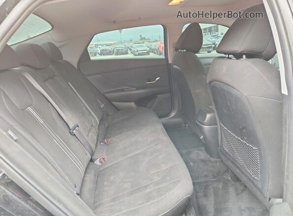 KMHLS4DG2SU962930 2025 HYUNDAI ELANTRA Black Vista de los asientos traseros