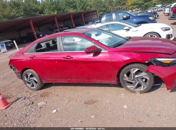 KMHLS4DG2SU965309 2025 HYUNDAI ELANTRA Red Widok wnętrza z tyłu