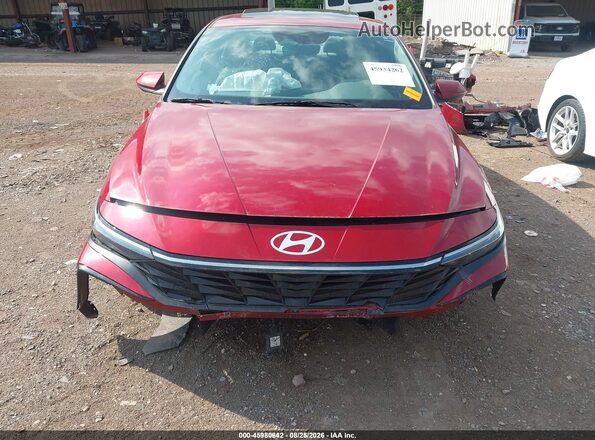 KMHLS4DG2SU965309 2025 HYUNDAI ELANTRA Red Widok zestawu wskaźników