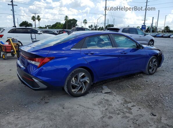 KMHLS4DG3RU781586 2024 HYUNDAI ELANTRA Синий Задняя правая четверть