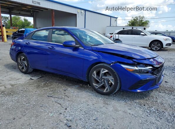KMHLS4DG3RU781586 2024 HYUNDAI ELANTRA Синий Передняя правая четверть
