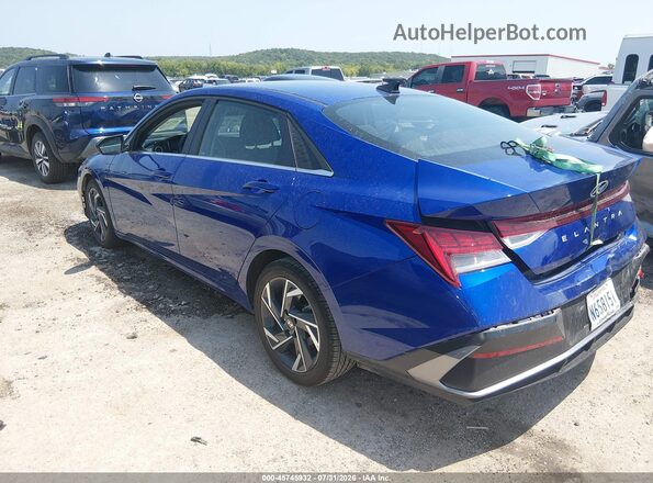KMHLS4DG3SU001124 2025 HYUNDAI ELANTRA Blue Панорамний вид салону 360°