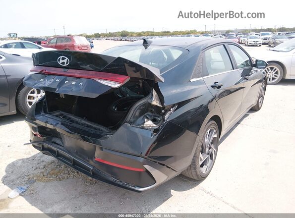 KMHLS4DG3SU001558 2025 HYUNDAI ELANTRA Black Հետևի աջ