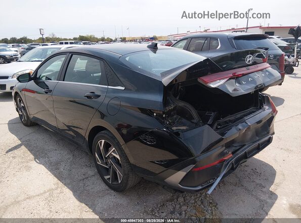 KMHLS4DG3SU001558 2025 HYUNDAI ELANTRA Black Հետևի ձախ