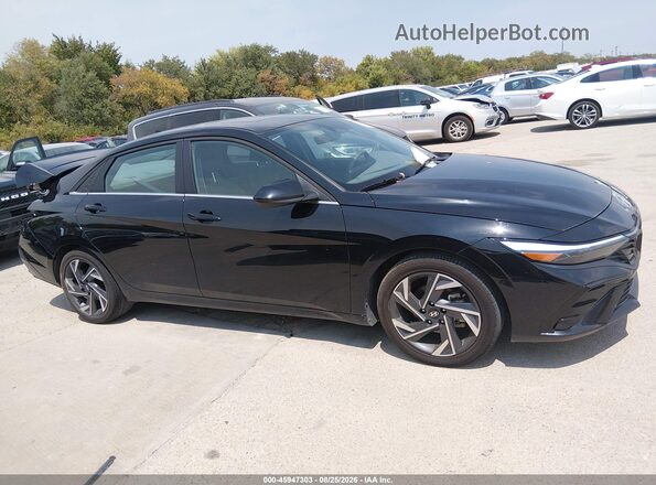 KMHLS4DG3SU001558 2025 HYUNDAI ELANTRA Black Սալոնի հետևի տեսք