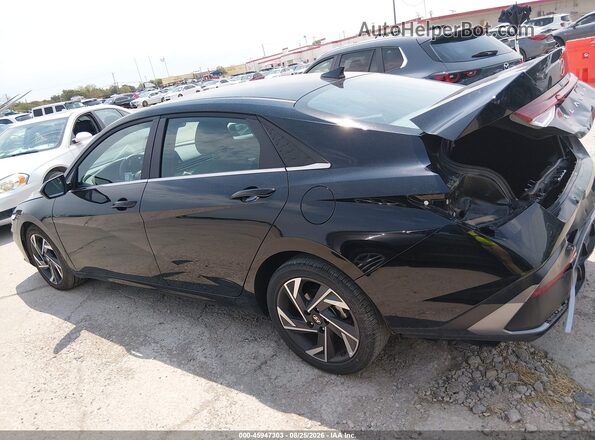 KMHLS4DG3SU001558 2025 HYUNDAI ELANTRA Black Սալոնի 360 աստիճան տեսք
