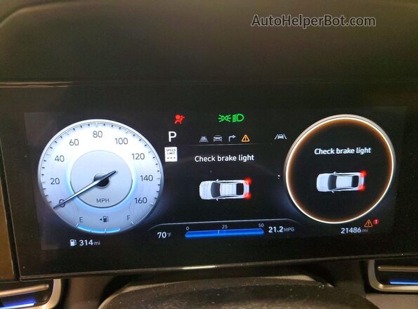 KMHLS4DG3SU016562 2025 HYUNDAI ELANTRA White ხელსაწყოთა პანელის ხედი