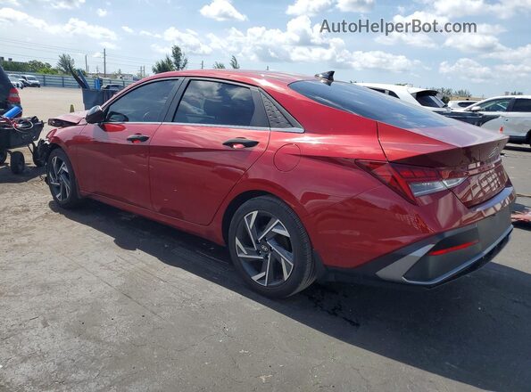 KMHLS4DG4RU807273 2024 HYUNDAI ELANTRA Red უკანა მარცხენა