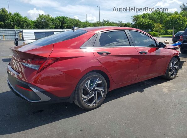 KMHLS4DG4RU807273 2024 HYUNDAI ELANTRA Red უკანა მარჯვენა
