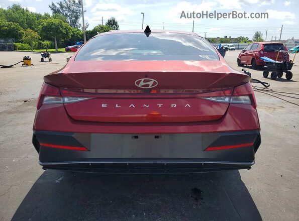 KMHLS4DG4RU807273 2024 HYUNDAI ELANTRA Red უკანა ხედი