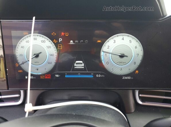 KMHLS4DG4RU807273 2024 HYUNDAI ELANTRA Red ხელსაწყოთა პანელის ხედი