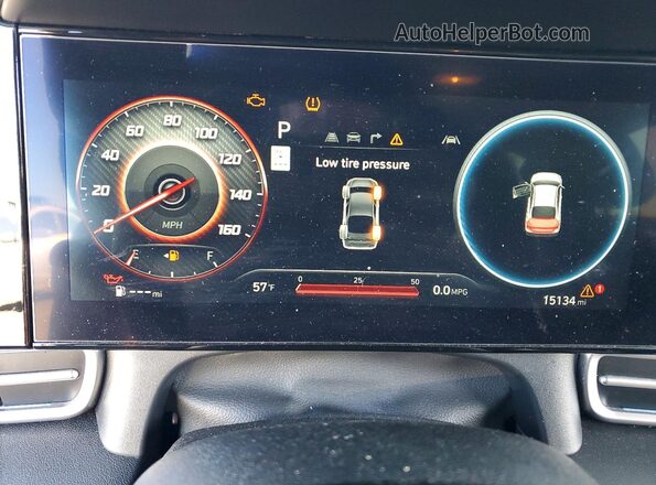 KMHLS4DG4SU019938 2025 HYUNDAI ELANTRA Black Вид щитка приладів