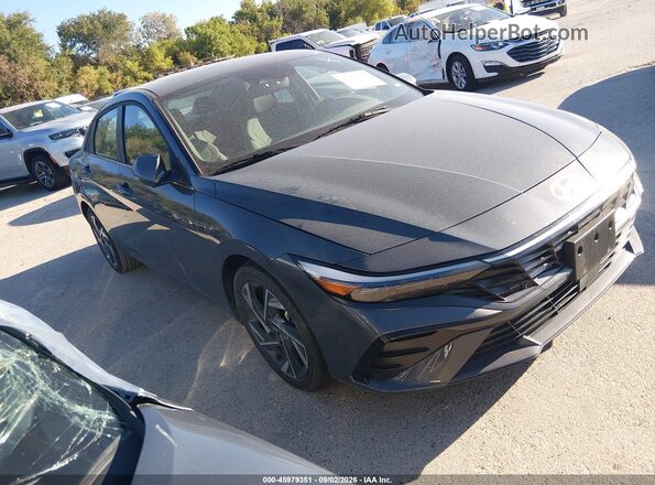 KMHLS4DG4SU034570 2025 HYUNDAI ELANTRA Серый Вид задней части салона