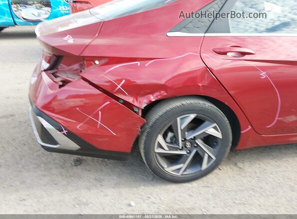 KMHLS4DG4SU873196 2025 HYUNDAI ELANTRA Бордовый 
