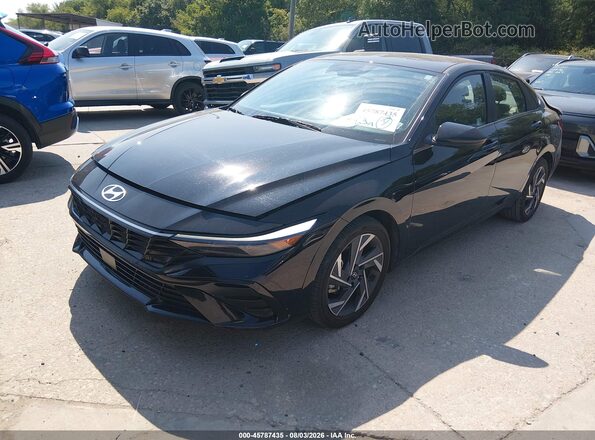 KMHLS4DG4SU968292 2025 HYUNDAI ELANTRA Black Przód lewy