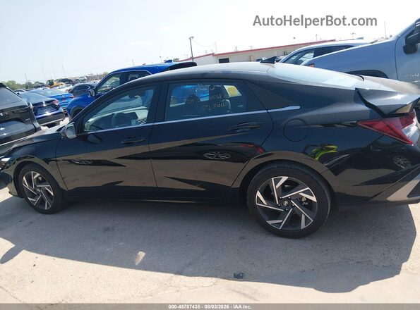 KMHLS4DG4SU968292 2025 HYUNDAI ELANTRA Black Widok wnętrza 360 stopni